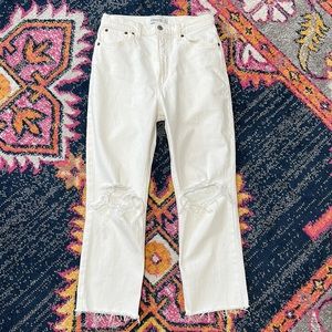 Abercrombie white jeans